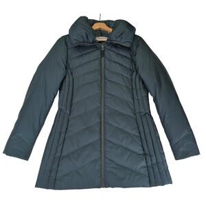 Marc New York Andrew Marc Down‎ Puffer Jacket Long Women's Medium Emerald Green
